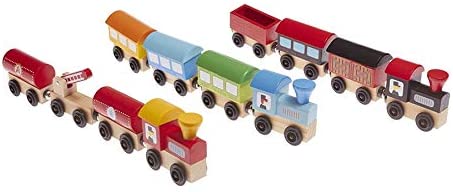 Tren de madera, juguetes montessori 2 años
