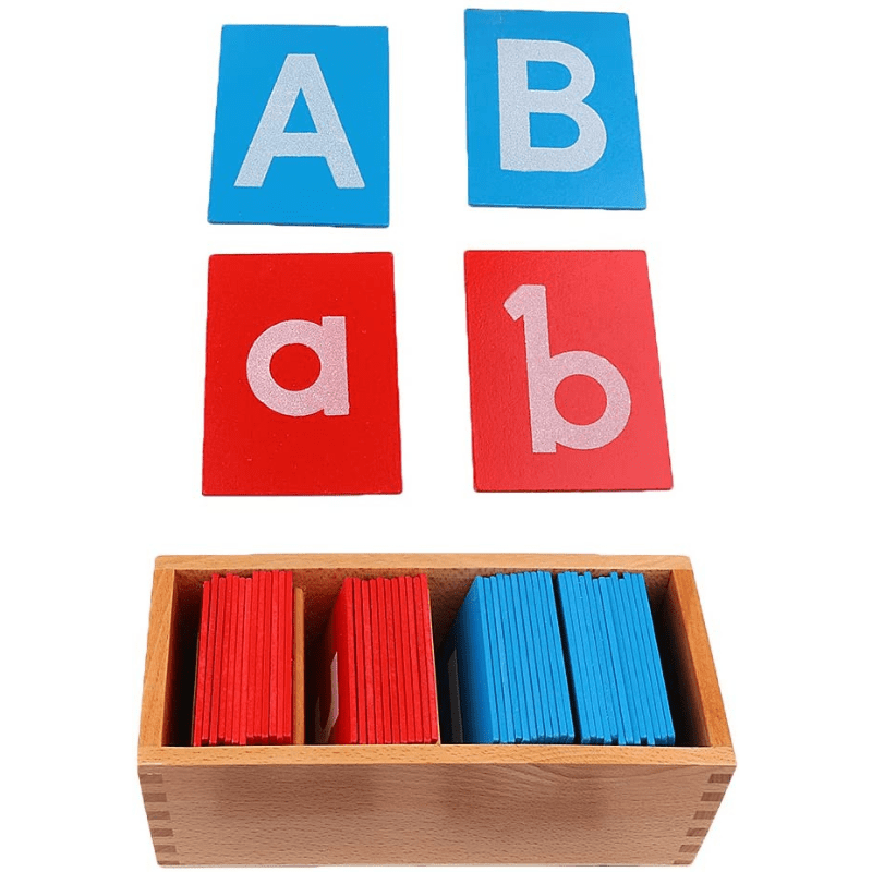 letras lija material montessori para lectoescritura