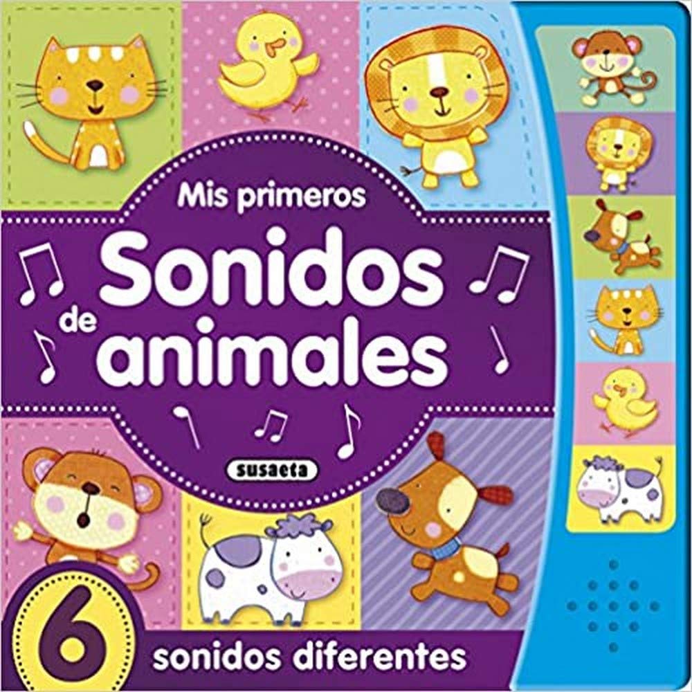 Libro De Animales Y Sonidos: Bebés Y Niños 0-3 Años