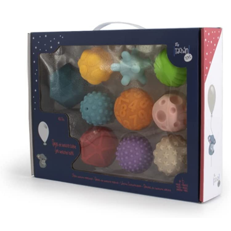 Set de pelotas sensoriales con texturas y relieves